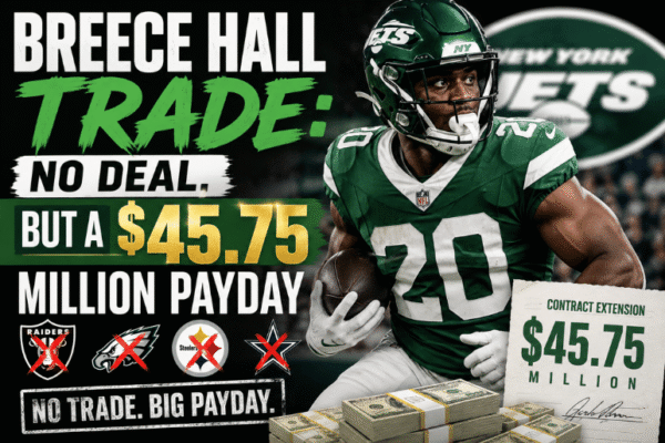 Breece Hall Trade: No Deal, But a $45.75 Million Payday 