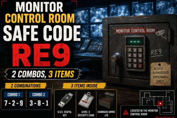 Monitor Control Room Safe Code RE9