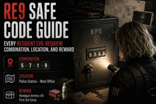 RE9 Safe Code Guide: Every Resident Evil Requiem Combination, Location, and Reward 