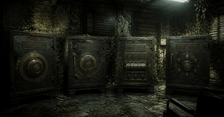 The four Care Center safes