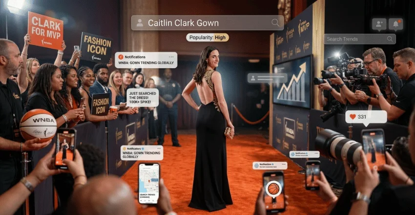 Why “Caitlin Clark dress” spikes after every big night