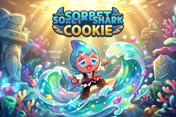 Sorbet Shark Cookie