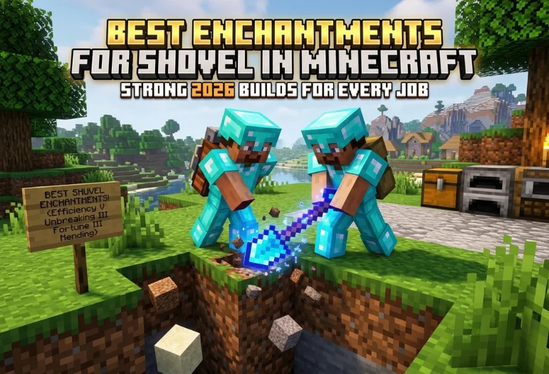 Best Enchantments for Shovel in Minecraft: Strong 2026 Builds for Every Job